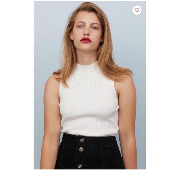 ASOS Tops - ASOS Stradivarius white ribbed halter blouse: S